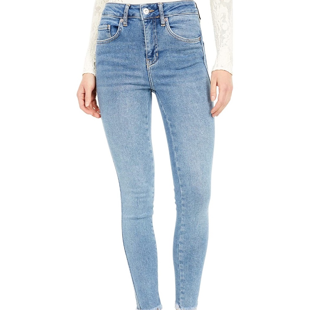 Free People We The Free Raw High-Rise Jeggings